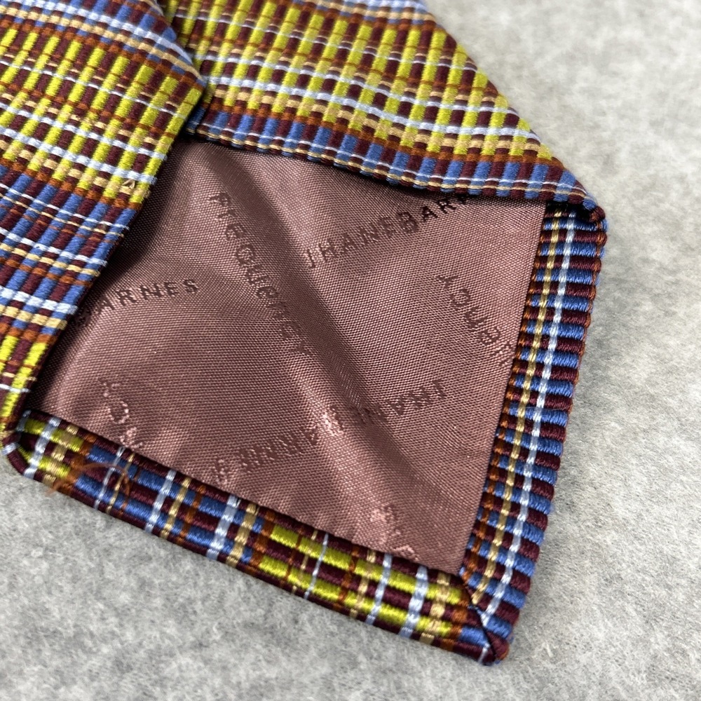 Jhane Barnes Men's Silk Tie Geometric Abstract Pattern 64x3.5 Long - Picture 3 of 5